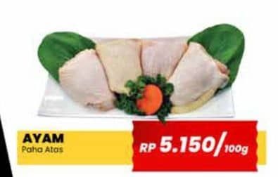 Promo Harga Ayam Paha Atas per 100 gr - Yogya