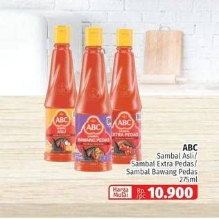 Promo Harga ABC Sambal Asli, Extra Pedas, Bawang Pedas 275 ml - Lotte Grosir