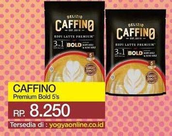 Promo Harga Caffino Kopi Latte 3in1 Bold per 5 sachet 30 gr - Yogya