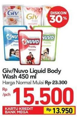 Promo Harga GIV/NUVO Body Wash  - Carrefour