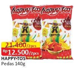 Promo Harga HAPPY TOS Tortilla Chips Hot Chili 140 gr - Alfamart