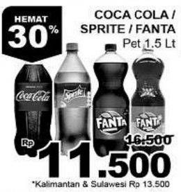 Promo Harga COCA COLA Minuman Soda 1500 ml - Giant