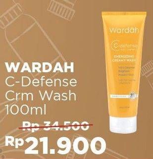 Promo Harga WARDAH C Defense Energizing Creamy Wash 100 ml - Alfamart
