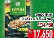 Promo Harga Choco Mania Choco Mania Delicio Classic Cookies 240 gr - Hypermart