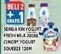 Promo Harga KIN Bulgarian Yogurt/Fresh Milk 200ml/CIMORY Squeeze Yogurt 120gr  - Hypermart