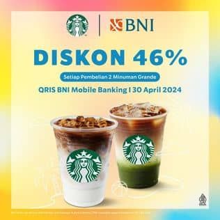 Promo Harga Diskon 46%  - Starbucks