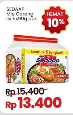 Promo Harga Sedaap Mie Goreng Original per 5 pcs 90 gr - Indomaret