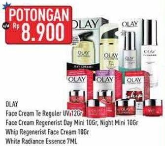 Promo Harga Olay Total Effects 7 in 1 Anti Ageing Day Cream/Age Miracle Cream/Whip/White Radiance Light Perfecting Essence   - Hypermart