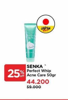 Promo Harga Senka Perfect Whip Facial Foam Acne Care 50 gr - Watsons
