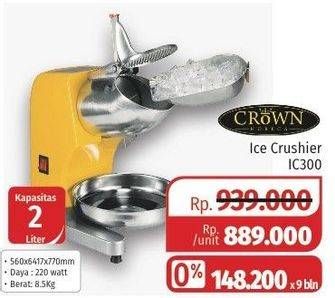 Promo Harga CROWN Ice Crusher IC-300  - Lotte Grosir