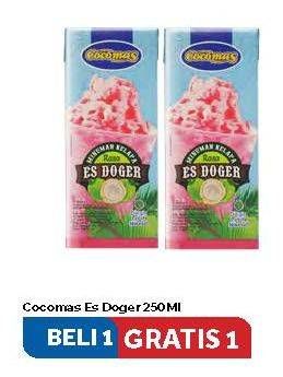 Promo Harga COCOMAS Minuman Kelapa Rasa Es Doger 250 ml - Carrefour