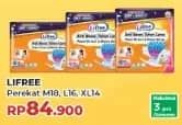 Promo Harga Lifree Popok Perekat Menyerap dan Kering M18, L16, XL14 14 pcs - Yogya