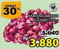 Promo Harga Bawang Merah per 100 gr - Giant