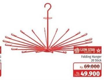 Promo Harga LION STAR Folding Hanger  - Lotte Grosir
