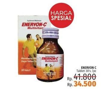 Promo Harga ENERVON-C Multivitamin Tablet 30 pcs - LotteMart