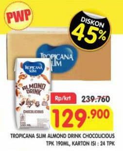 Promo Harga Tropicana Slim Oat Drink Chocolicious 190 ml - Superindo