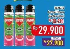 Promo Harga Baygon Insektisida Spray Flower Garden 450 ml - Hypermart