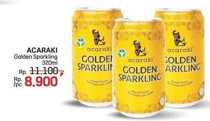 Promo Harga Acaraki Golden Sparkling 320 ml - LotteMart