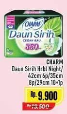 Promo Harga Charm Daun Sirih + Herbal Wing 42cm, Wing 35cm, Wing 29cm 6 pcs - Alfamart