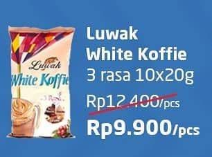 Promo Harga Luwak White Koffie 10 pcs - Alfamart