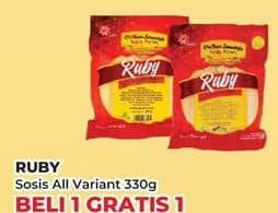 Promo Harga Ruby Sosis  Ayam All Variants 330 gr - Yogya