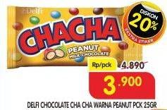 Promo Harga DELFI CHA CHA Chocolate Peanut 25 gr - Superindo