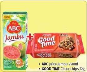 Promo Harga Paket Hemat: ABC Juice Jambu 250ml + Good Time Chocochips 72gr  - Lotte Grosir