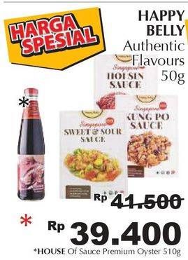 Promo Harga Happy Belly Sauce Premium Oyster 510 gr - Giant