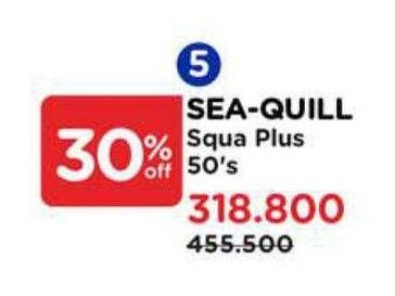 Promo Harga Sea Quill Squa Plus 50 pcs - Watsons