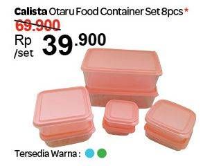 Promo Harga CALISTA Otaru Food Container 8 pcs - Carrefour