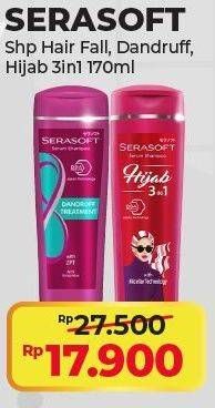 Promo Harga Serasoft Shampoo Hairfall Treatment, Anti Dandruff, Hijab 3in1 170 ml - Alfamart