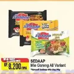 Promo Harga Sedaap Mie Goreng Kecuali Original 90 gr - Alfamart