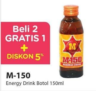 Promo Harga M-150 Energy Drink per 2 botol 150 ml - Alfamart