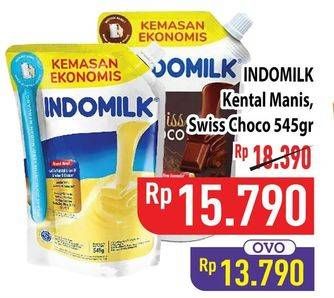 Promo Harga Indomilk Susu Kental Manis Cokelat, Plain 545 gr - Hypermart