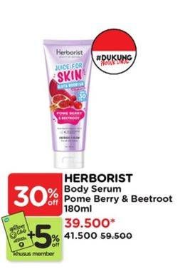 Promo Harga Herborist Juice For Skin Body Serum Pome Berry Beetroot 180 ml - Watsons