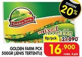 Promo Harga GOLDEN FARM Sayuran Beku 500 gr - Superindo