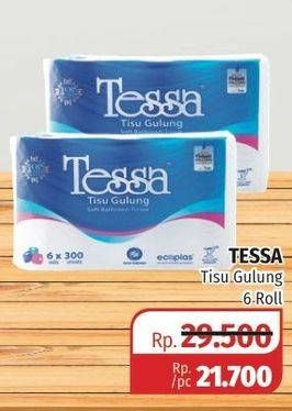 Promo Harga TESSA Toilet Tissue 6 roll - Lotte Grosir