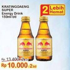 Promo Harga KRATINGDAENG Energy Drink Super per 2 botol 150 ml - Indomaret