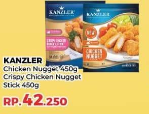 Promo Harga Kanzler Chicken Nugget Original, Stick Crispy 450 gr - Yogya