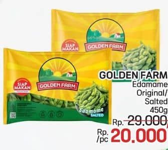 Promo Harga Golden Farm Sayuran Beku Edamame Salted, Edamame Original 450 gr - LotteMart