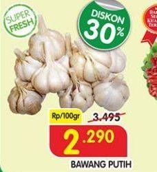 Promo Harga Bawang Putih per 100 gr - Superindo