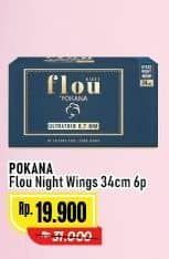 Promo Harga Pokana Flou Pembalut SAP Ultrathin 0,7 mm Heavy Wings 34 Cm 6 pcs - Alfamart
