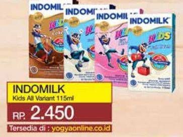 Promo Harga Indomilk Susu UHT Kids All Variants 115 ml - Yogya