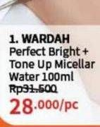 Promo Harga Wardah Perfect Bright Tone Up Micellar 100 ml - Guardian
