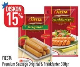 Promo Harga Fiesta Sausage Original, Frankfurter 300 gr - Hypermart