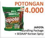 Promo Harga JAPOTA Potato Chips + SEDAAP Korean Spicy Chicken  - Alfamidi