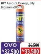 Promo Harga HIT Aerosol Lilly Blossom, Orange 600 ml - Alfamidi