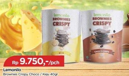 Promo Harga Lemonilo Brownies Crispy Choco, Keju 40 gr - TIP TOP