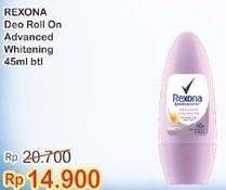 Promo Harga REXONA Deo Roll On Advanced Whitening 50 ml - Indomaret