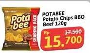 Promo Harga Potabee Snack Potato Chips BBQ Beef 120 gr - Alfamidi